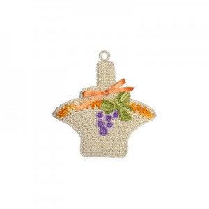 Crochet Potholder - Grape Basket